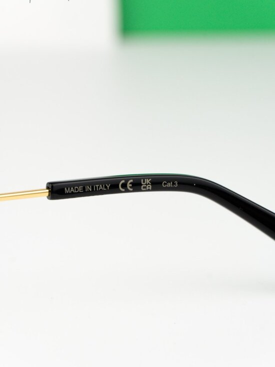 Bottega Veneta Women Sunglasses Gold Grey Rectangle BV1300S 001 NEW AUTHENTIC main image 7